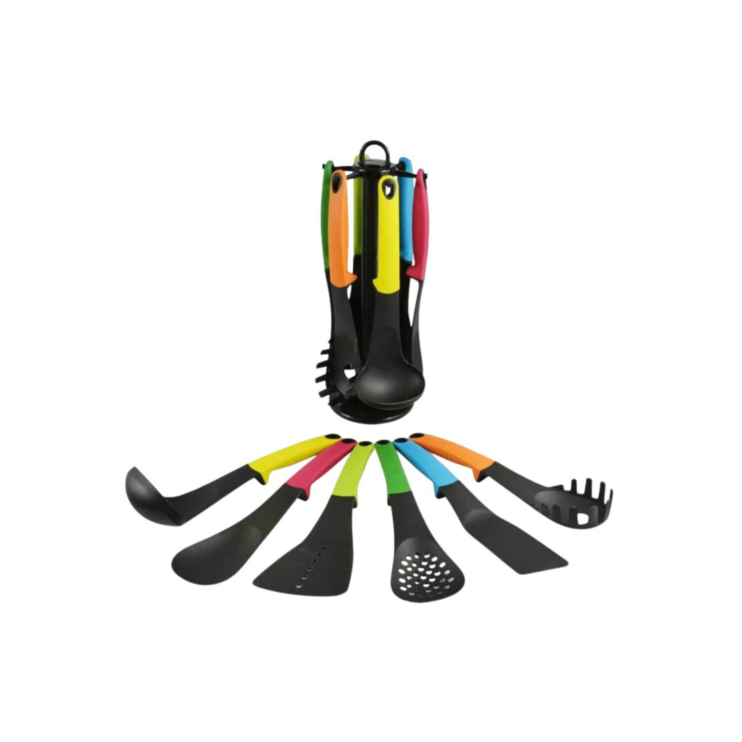 Set 6 Utensilios Cocina Antiadherentes Mango Silicona image number 0.0