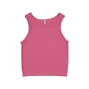 Polera Crop Sin Costuras Sin Mangas Cuello Redondo Mujer Freedom