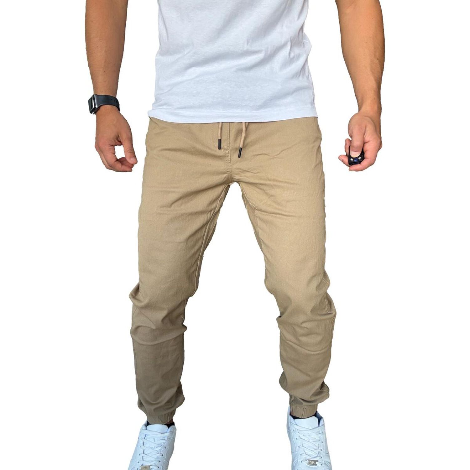 Jogger Mosaico Pantal&oacute;n Slim Fit Elasticado Colores image number 35.0