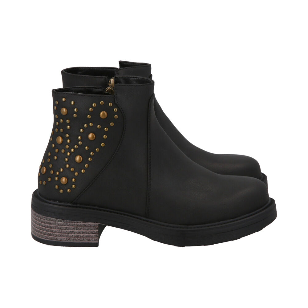 Botin Mujer Negro Olimpya Police image number 2.0