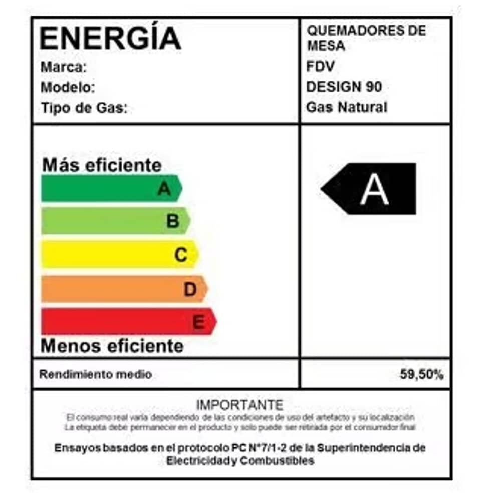 Encimera Gas Natural Fdv Design 90 image number 6.0
