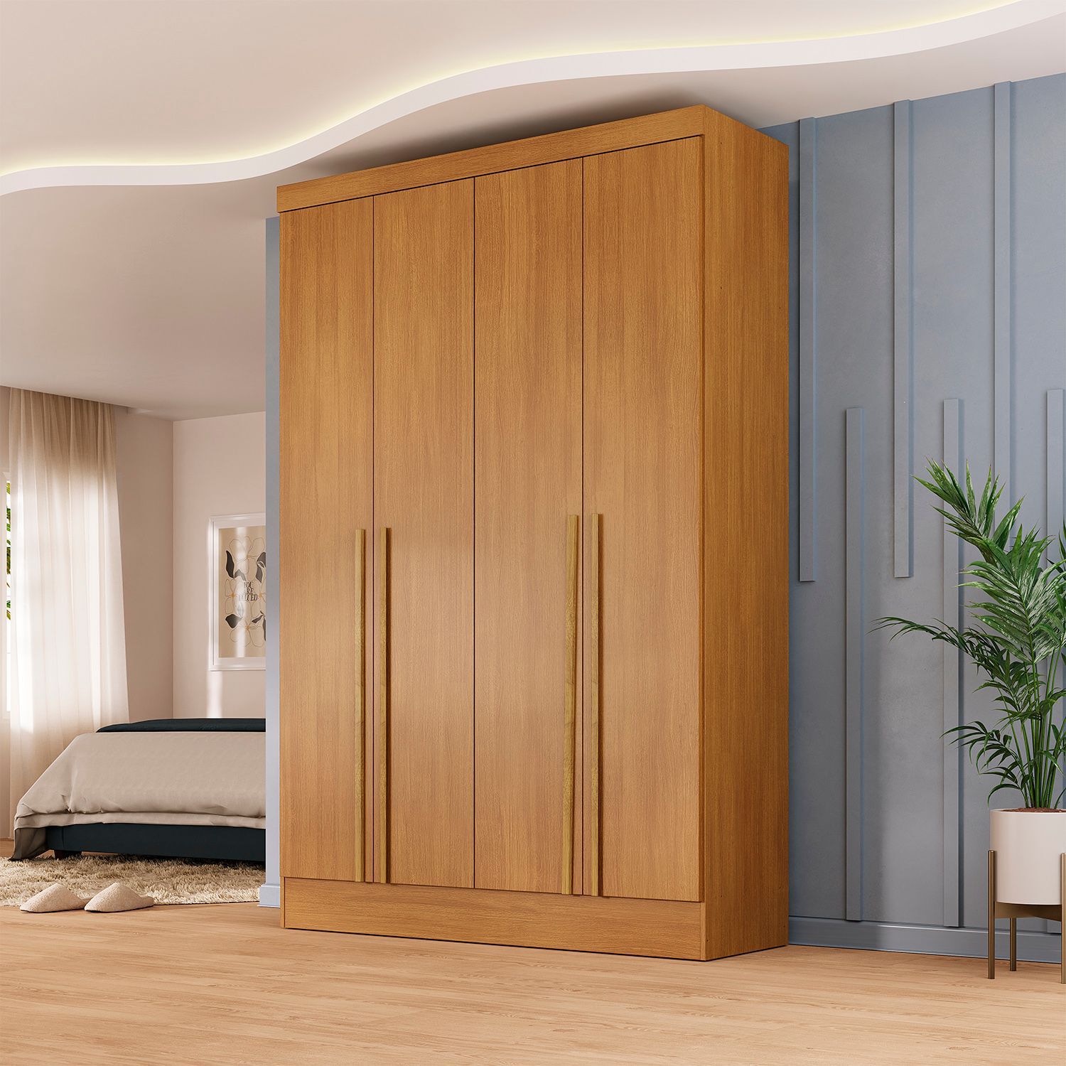 Cl&oacute;set Di Poretti Design New Creta / 4 Puertas / 3 Cajones image number 3.0