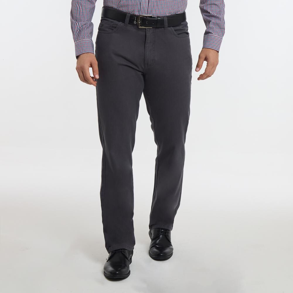 Pantalón Liso Tiro Medio Regular Hombre Herald image number 0.0