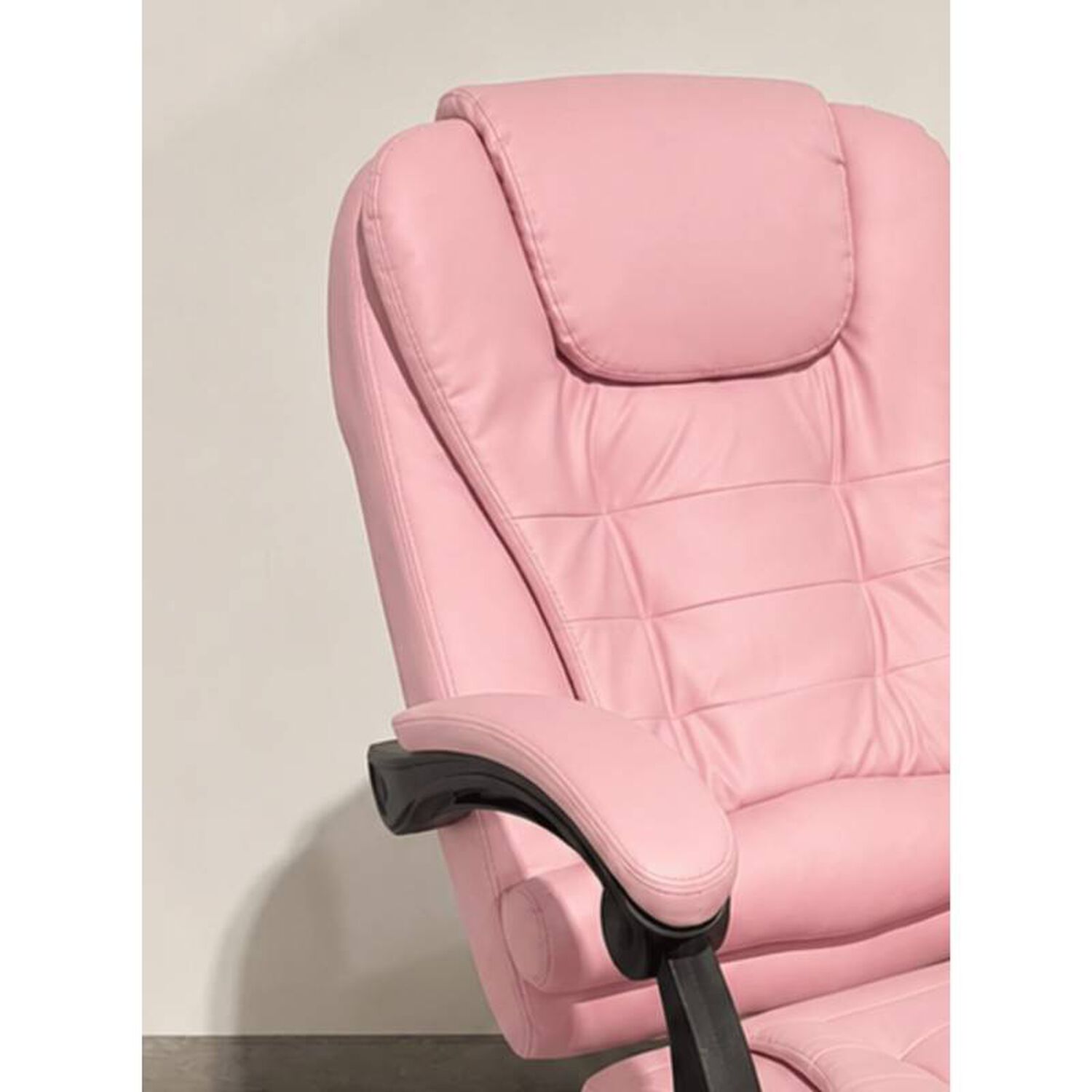 Silla Escritorio Rex Ecocuero Rosa Ergon&oacute;mica Altura Ajustable image number 1.0