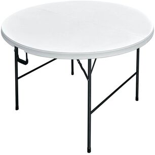 Mesa Plegable Redonda Blanca 160cm Northwest