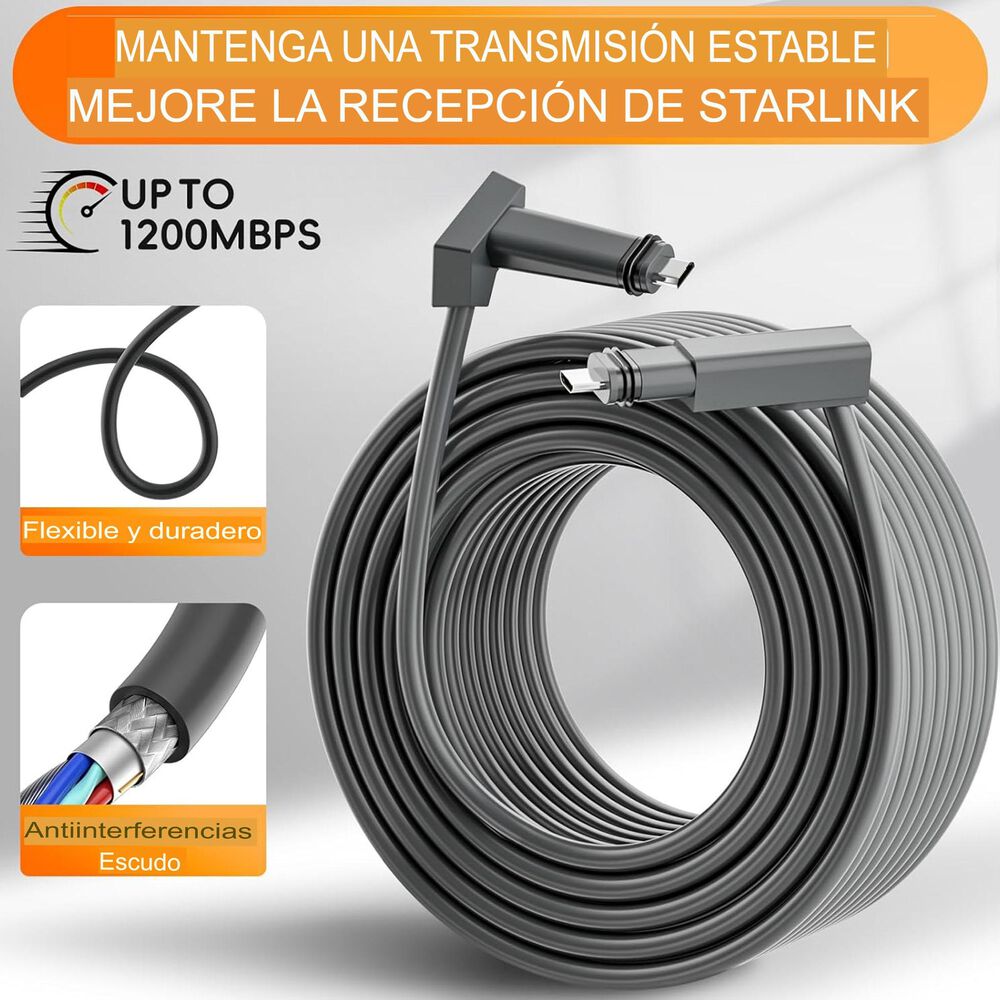 Cable Starlink 46 Metros - Nuevo Y Resistente Alta Velocidad image number 1.0