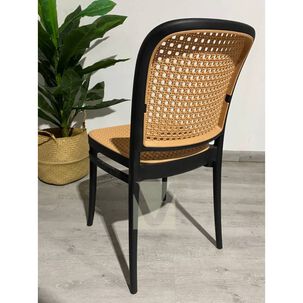 Silla Lombard&iacute;a Negra De Polipropileno Dise&ntilde;o Moderno