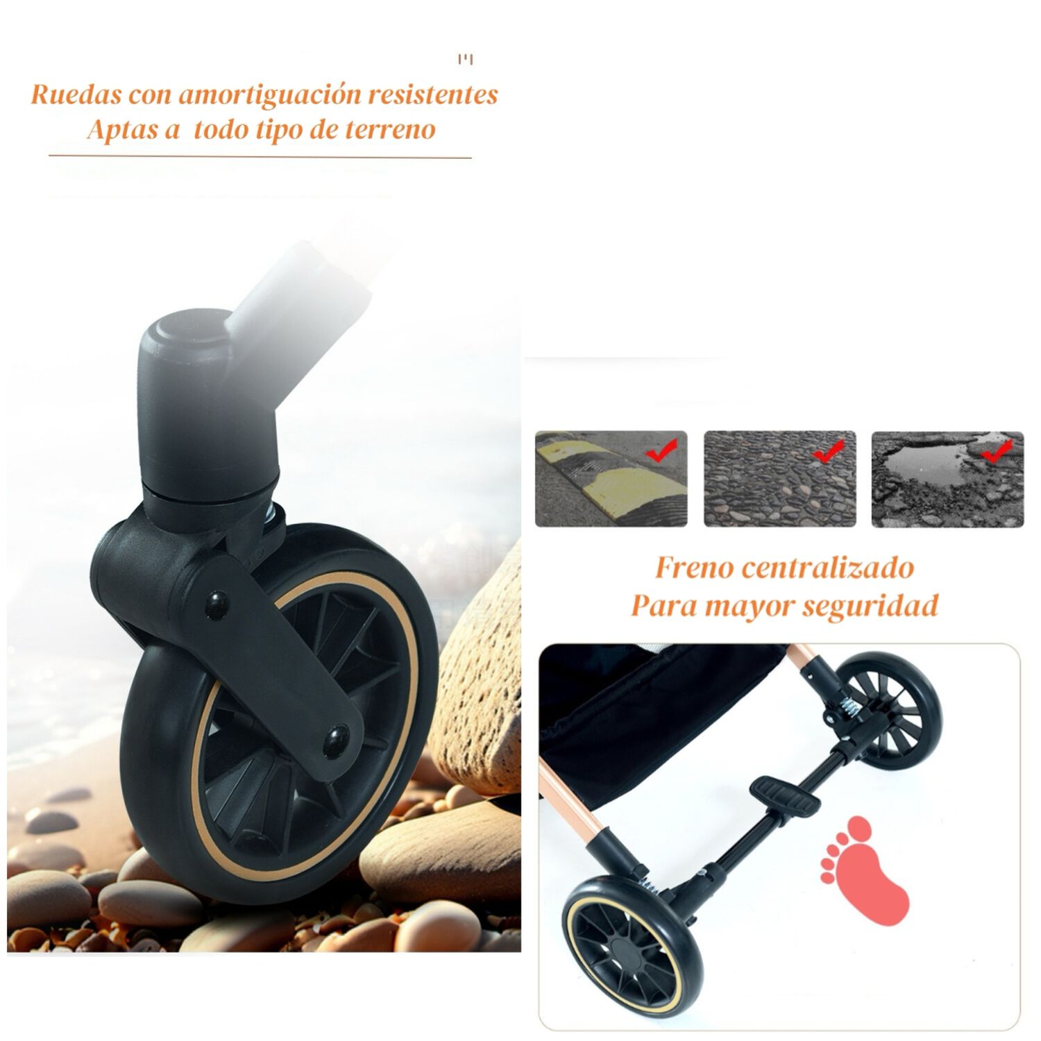Coche Para Mascotas Premium 2 En 1 C106 Negro Lubabycas image number 5.0