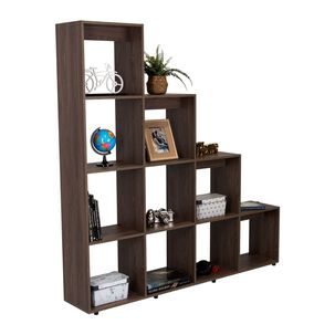 Biblioteca Forma Escalera Fm-002o Café Oscuro