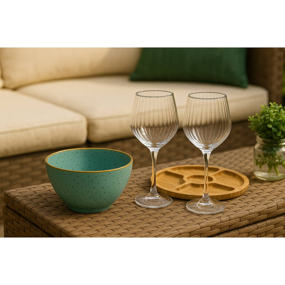 Bowl Bioamboo Menta 15x7 Cm Decogreen image number 2.0