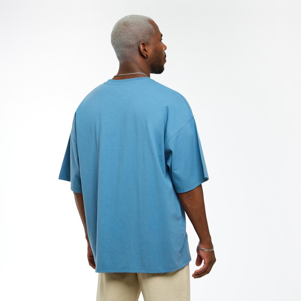 Polera Lisa Manga Corta Cuello Redondo Hombre Rolly Go image number 3.0
