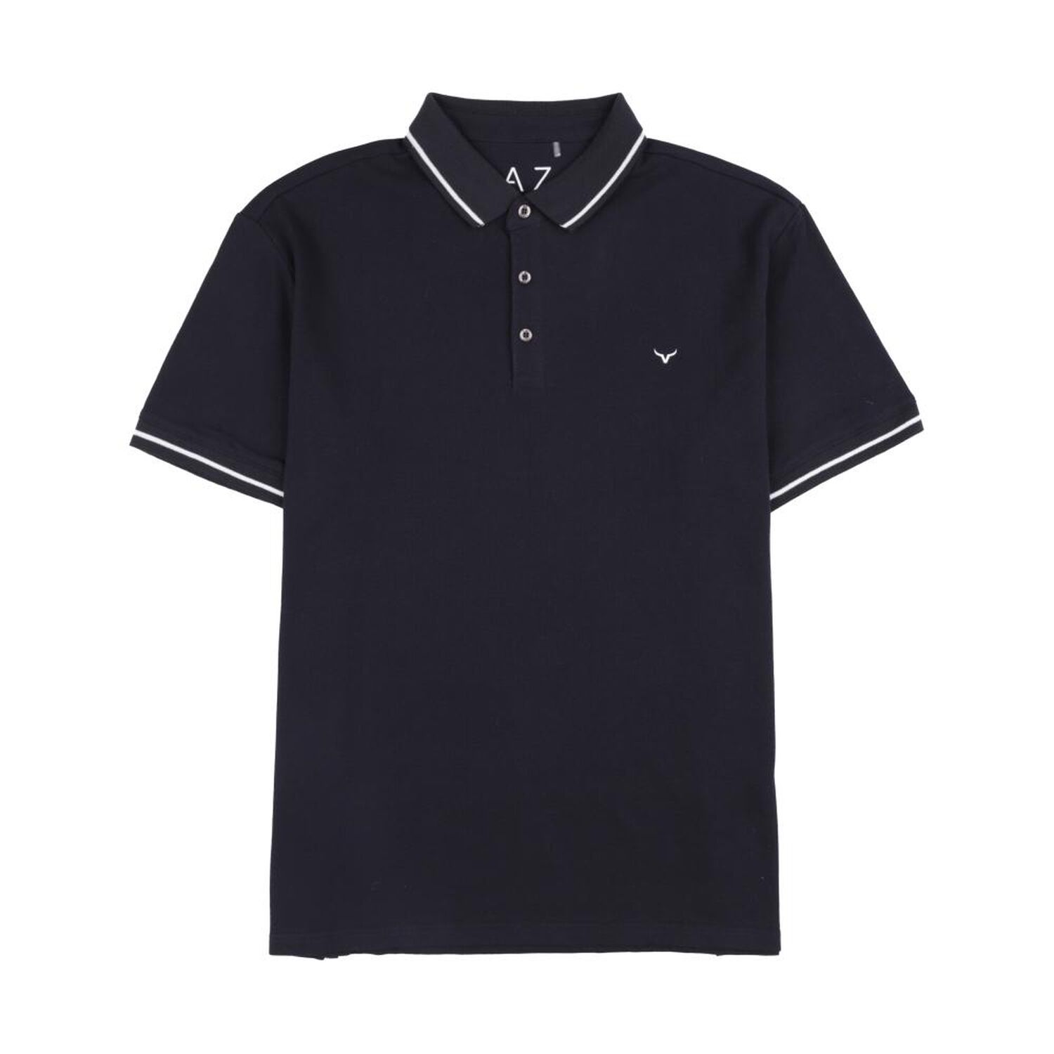 Polera Manga Corta Piqu&eacute; Hombre Az Black image number 0.0