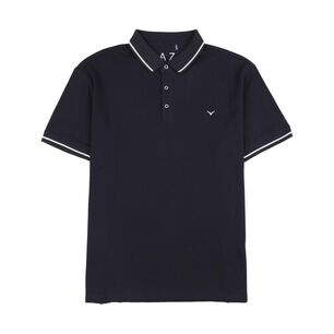 Polera Manga Corta Piqu&eacute; Hombre Az Black