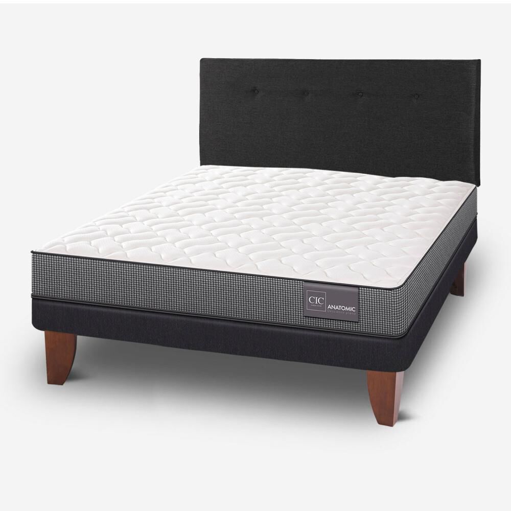 Cama Europea Cic Anatomic / 2 Plazas / Base Normal + Respaldo image number 3.0