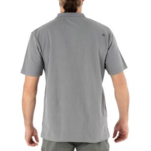 Polera Pique Quebec Manga Corta Gris Hombre