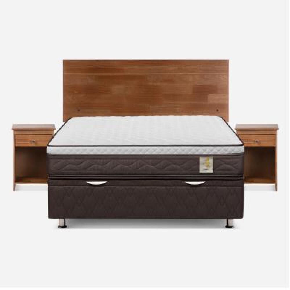 Cama Ba&uacute;l Rosen New Style 4 Plus / 2 Plazas / Base Normal + Set De Maderas image number 6.0