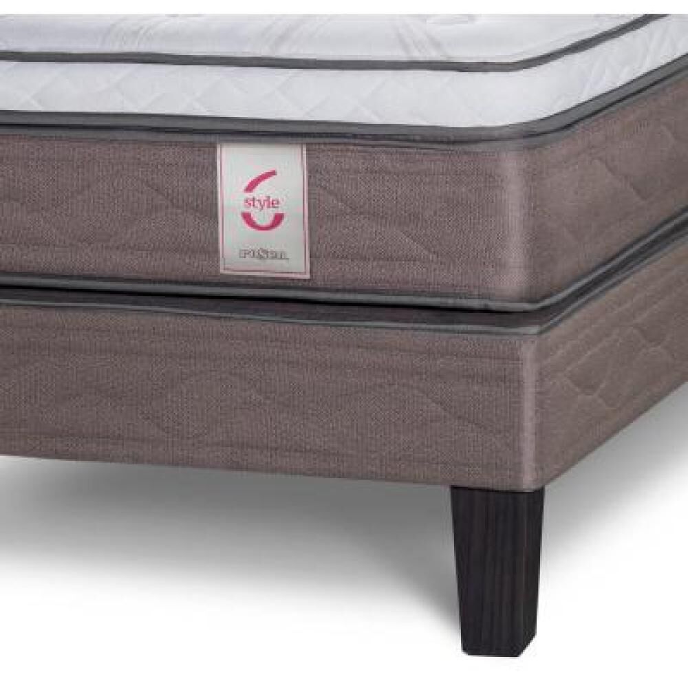 Cama Europea Rosen New Style 6 / 2 Plazas / Base Dividida + Almohadas image number 6.0