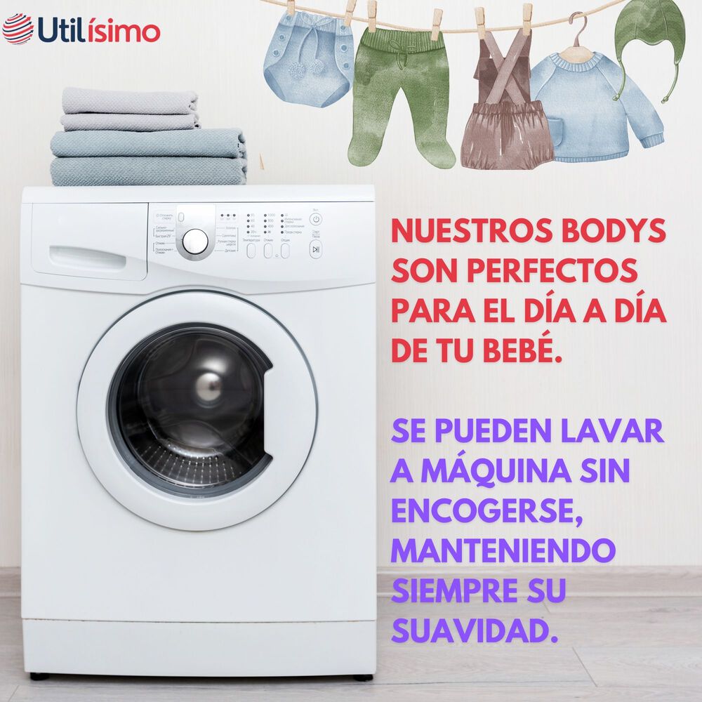 Pack 5 Bodys Niño Manga Larga Tedmimak 100% Algodón Teddy Bears image number 4.0