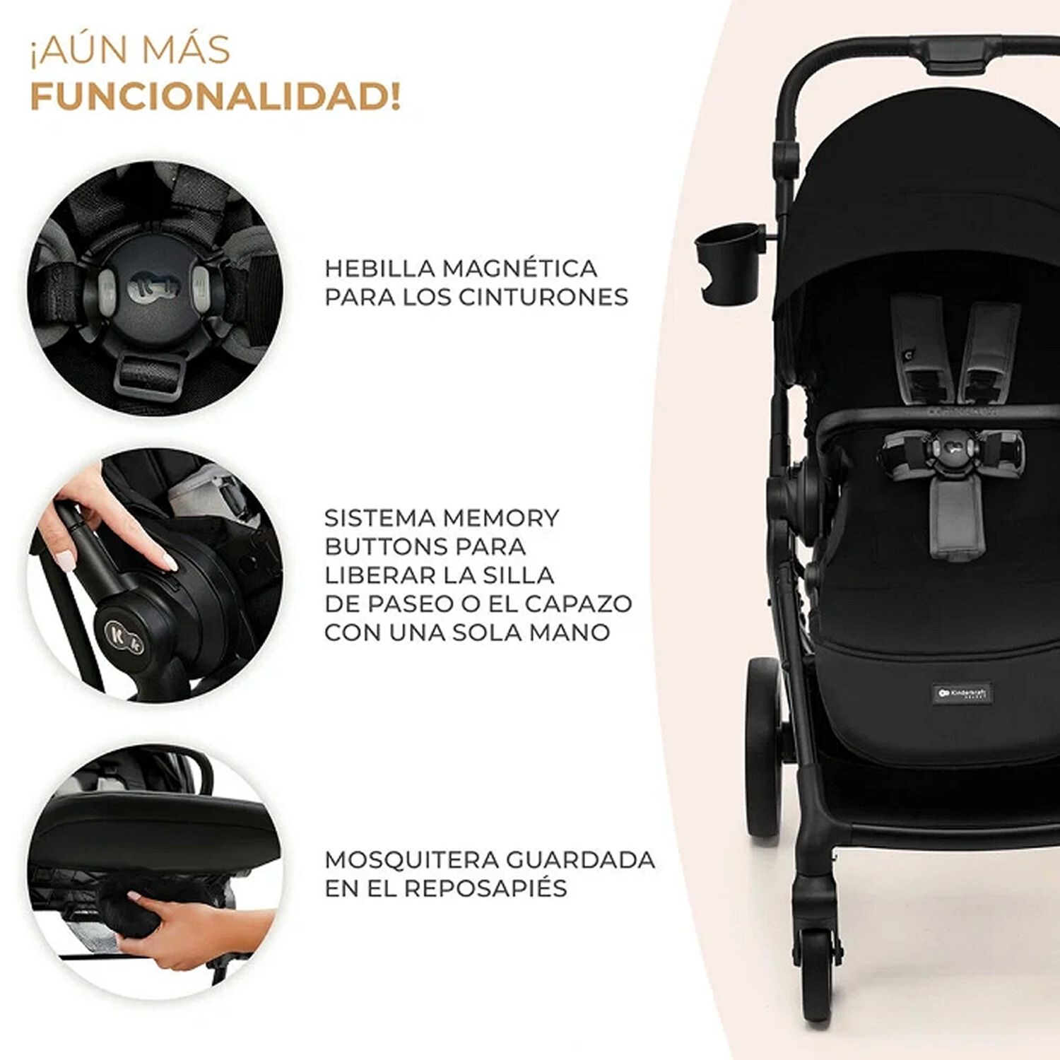 Coche De Paseo Yoxi Pure Black image number 7.0