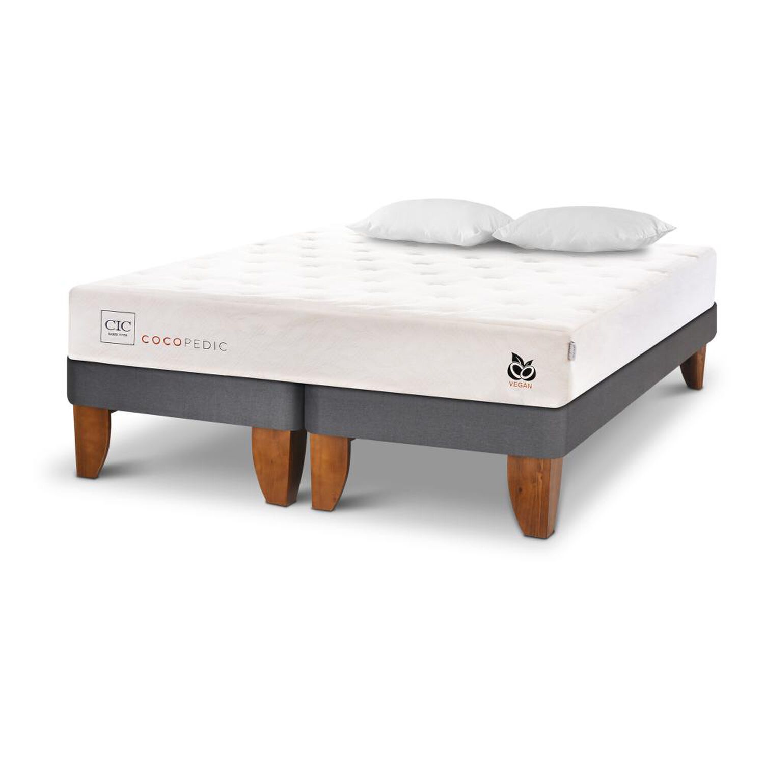 Cama Europea Cic Cocopedic / King / Base Dividida + Almohadas image number 1.0