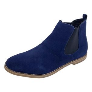 Botín Chelsea Cuero Azul