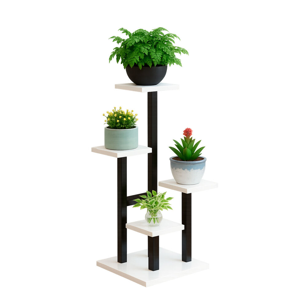 Estante Para Plantas De Madera Soporte Decorativo Multiuso image number 0.0