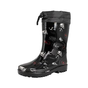 Bota De Agua Con Polar Zamio Negro Bamboo