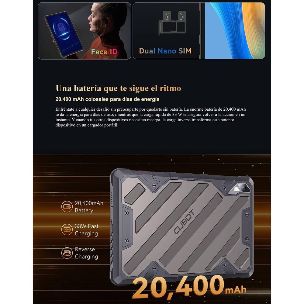 Tab Kingkong 2: Tablet Resistente 4g Con Bater&iacute;a 20.400 Mah image number 3.0