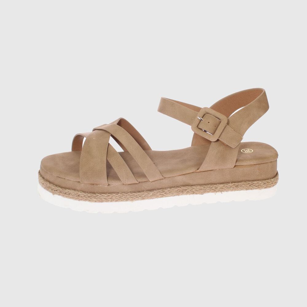 Sandalia Plataforma Khaki V&iacute;a Franca Art. 52111b31160khaki image number 2.0