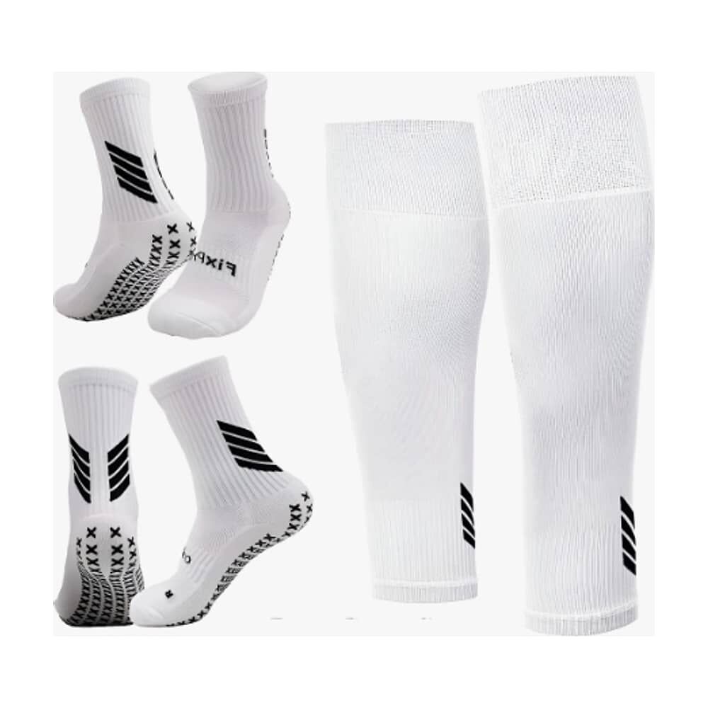 Medias Calcetas Futbol Antideslizante Set 2 + Pantorrillera image number 0.0