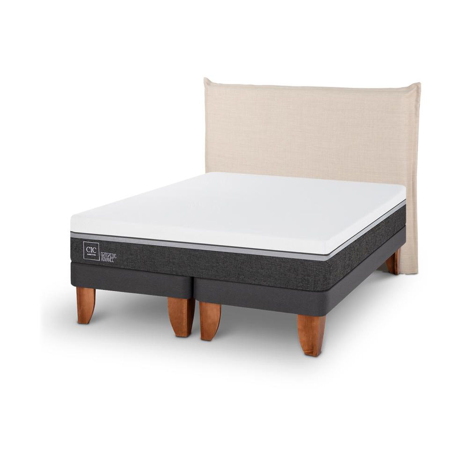 Cama Europea Cic Ortopedic Advance / King / Base Dividida + Respaldo image number 5.0