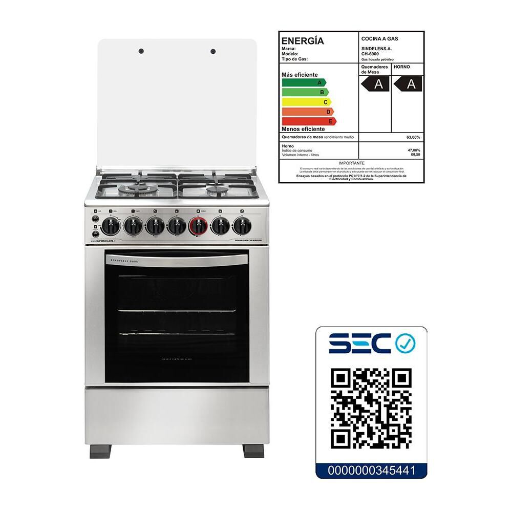 Cocina Sindelen Nova Avanti CH-9950NG 6 Quemadores – Bigmarket