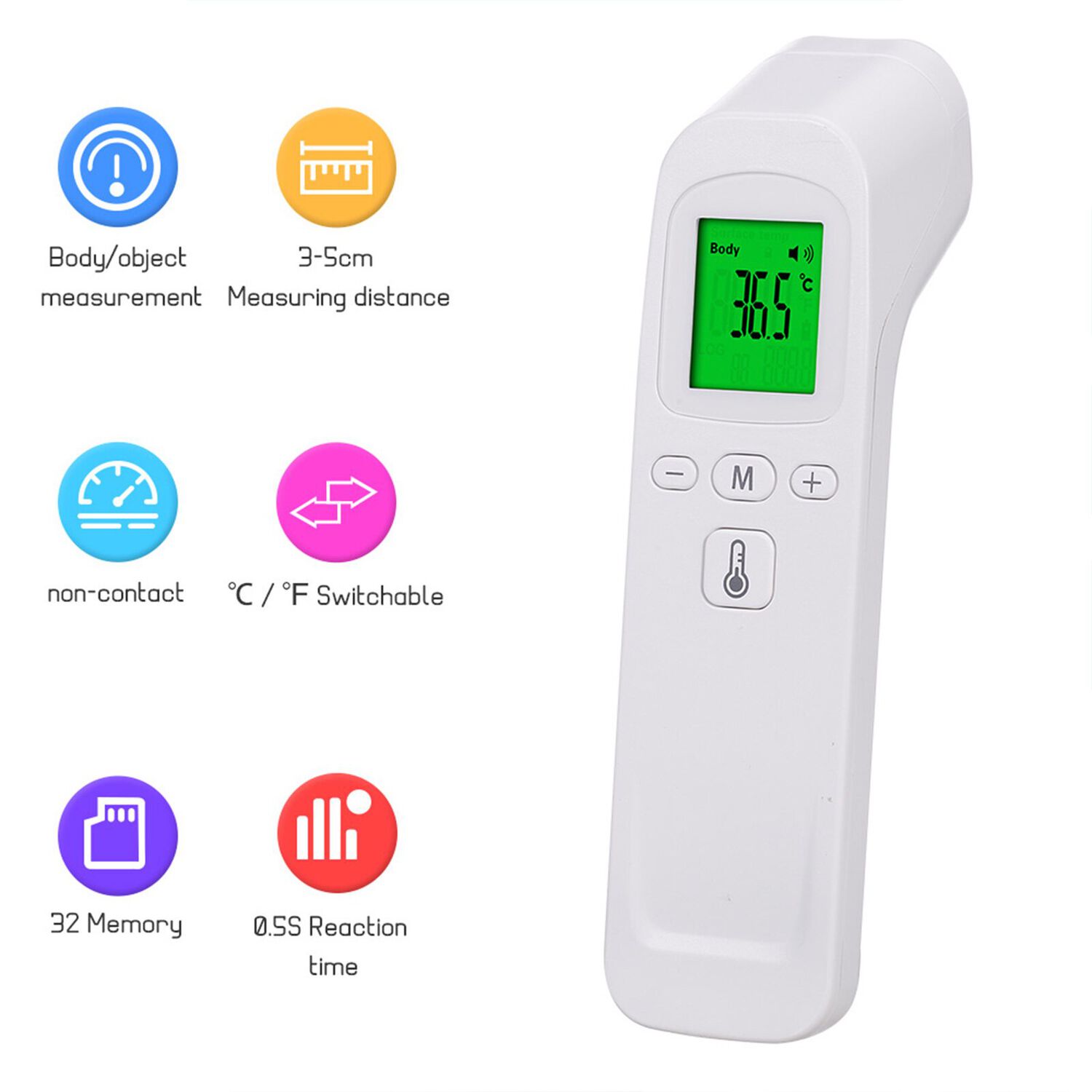 Term&oacute;metro Infrarrojo Digital Corporal Para Bebes, Ni&ntilde;os Y Adultos image number 1.0