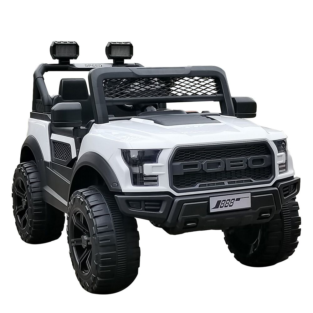 Camioneta El&eacute;ctrica Fullexpedition Ni&ntilde;o Ni&ntilde;o Infantil Blanco image number 0.0