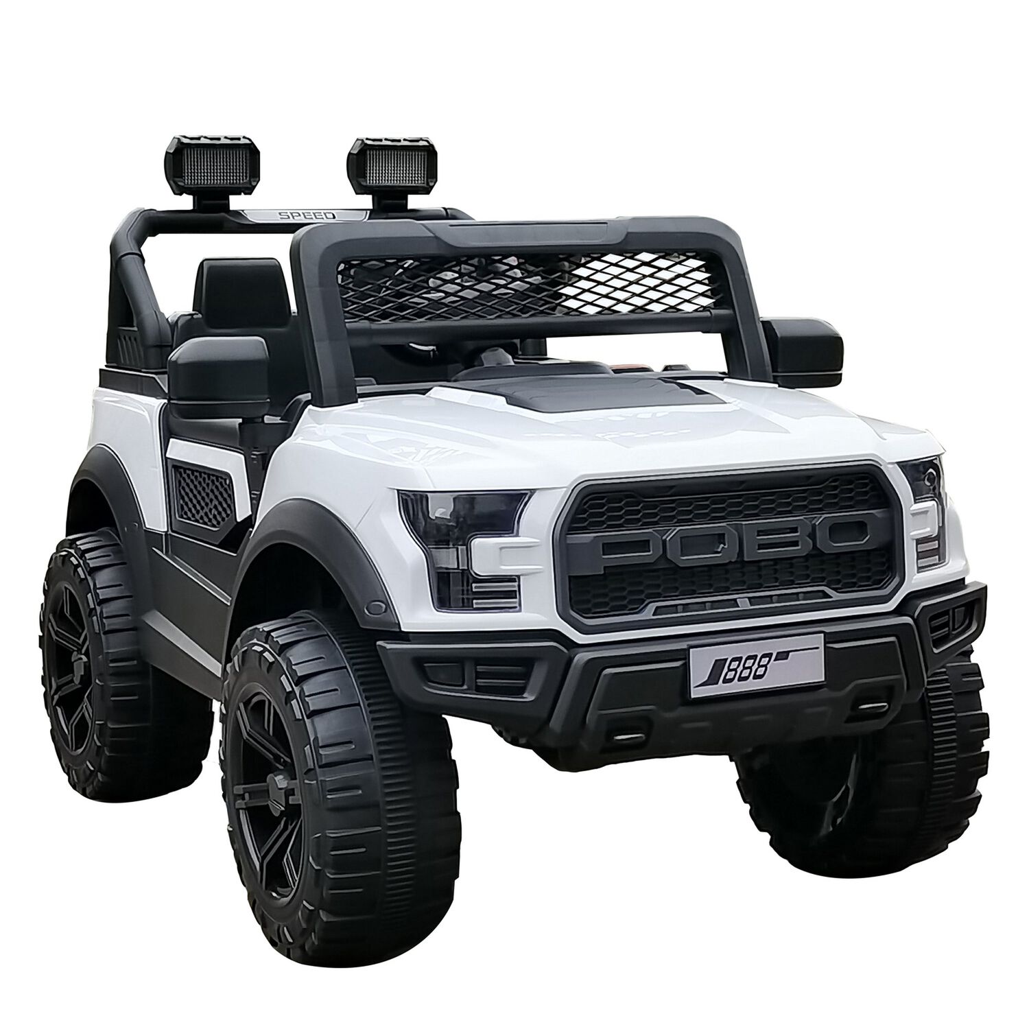 Camioneta El&eacute;ctrica Fullexpedition Ni&ntilde;o Ni&ntilde;o Infantil Blanco image number 0.0