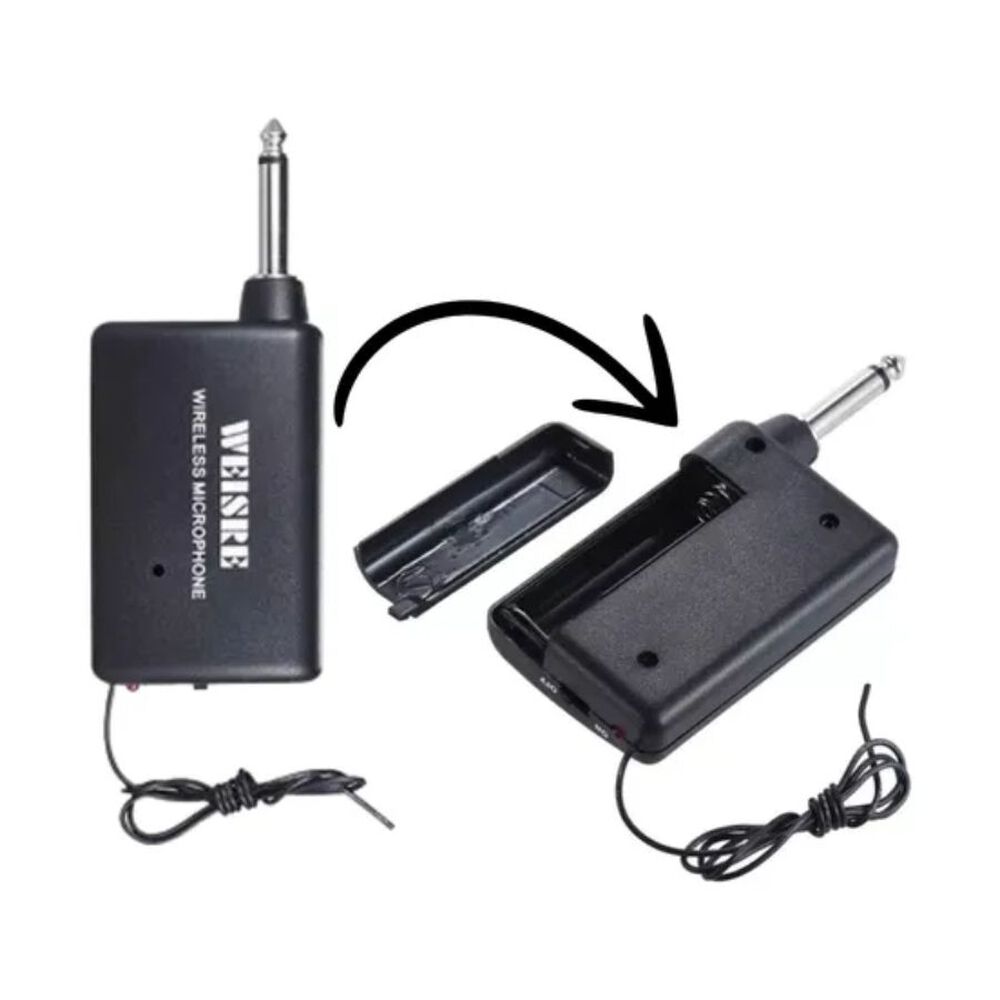 Micr&oacute;fono Inal&aacute;mbrico Profesional Weisre Dm 3308a Karaoke image number 5.0