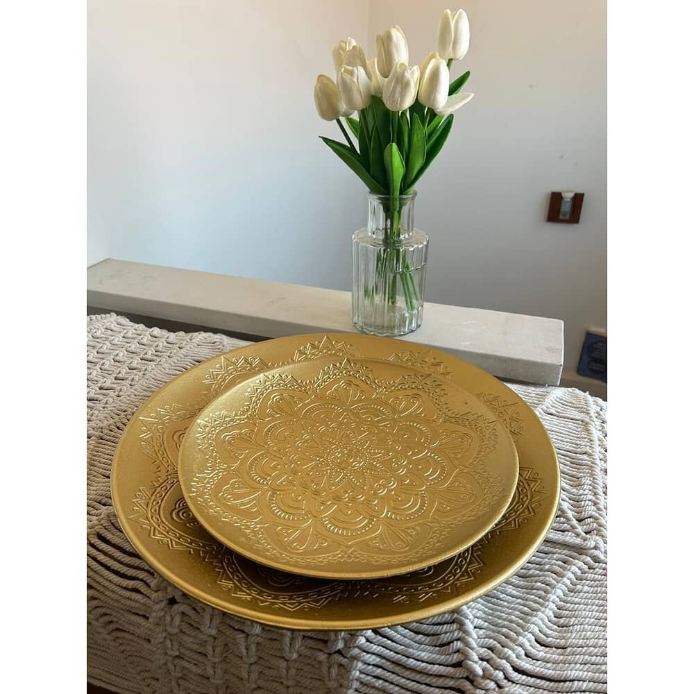 Set De 2 Platos Decorativos - Dise&ntilde;o M&aacute;ndala image number 2.0
