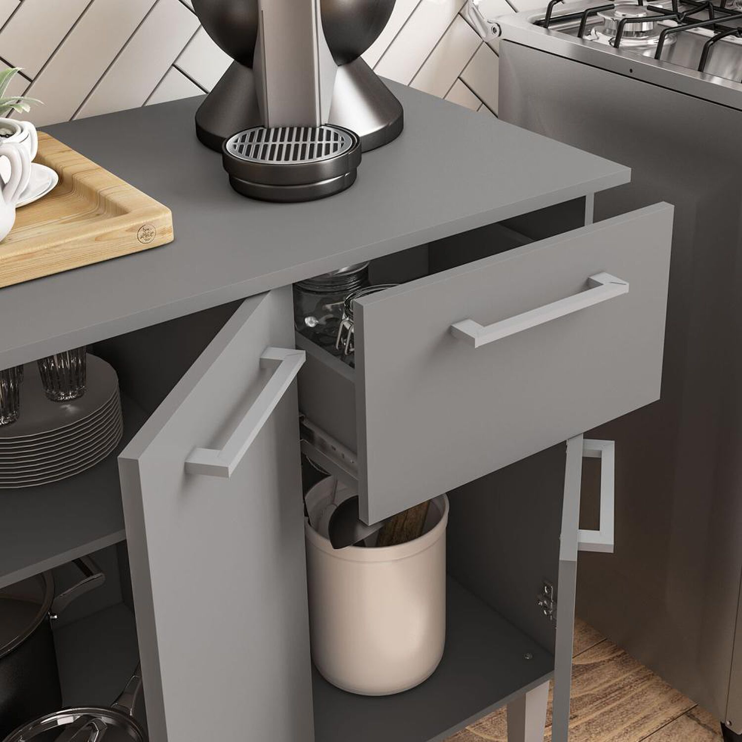 Mueble De Cocina Vekka Home Base / 3 Puertas / 1 Caj&oacute;n image number 6.0