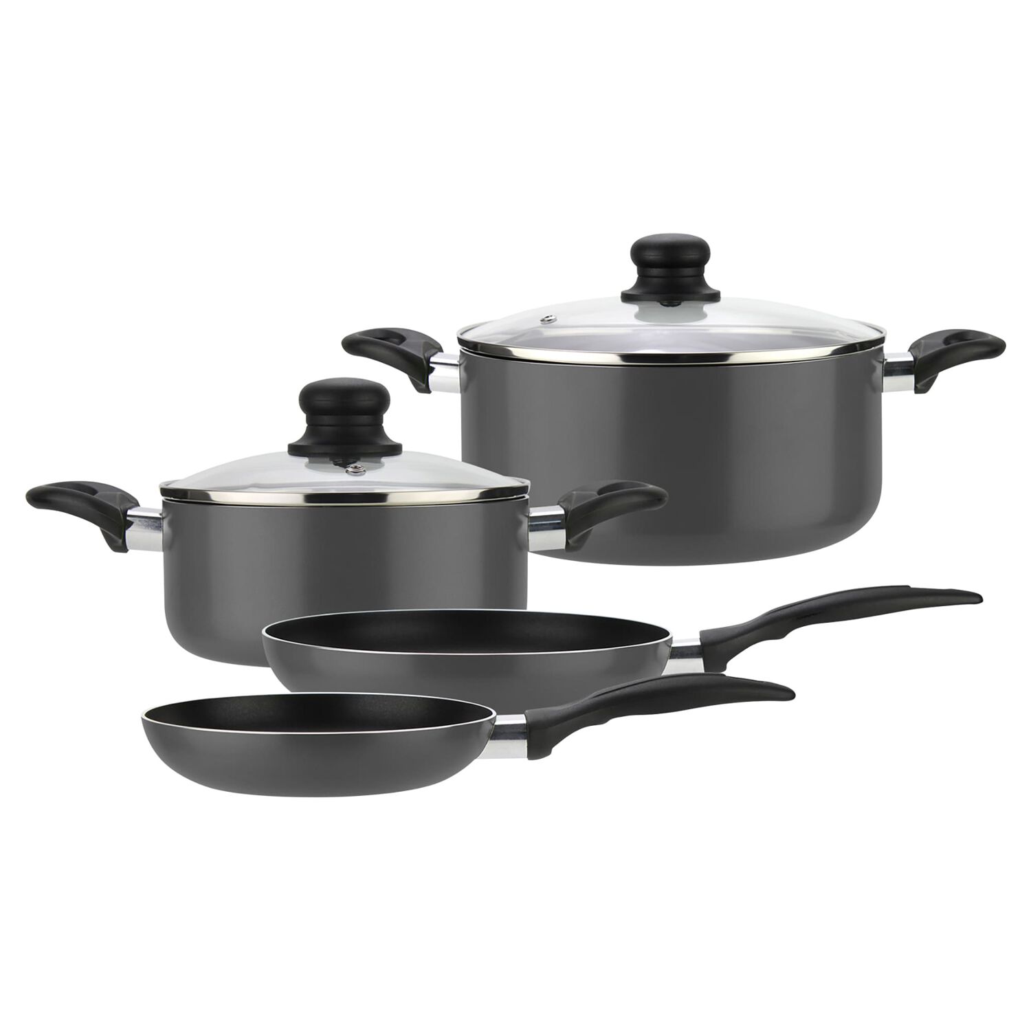 Bater&iacute;a De Cocina De Aluminio Gourmet Gris / 6 Piezas image number 0.0