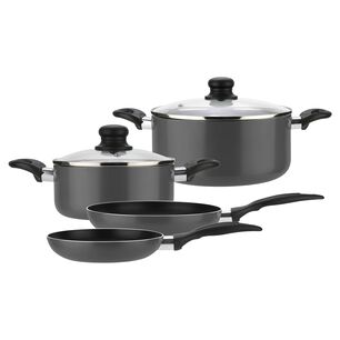 Bater&iacute;a De Cocina De Aluminio Gourmet Gris / 6 Piezas