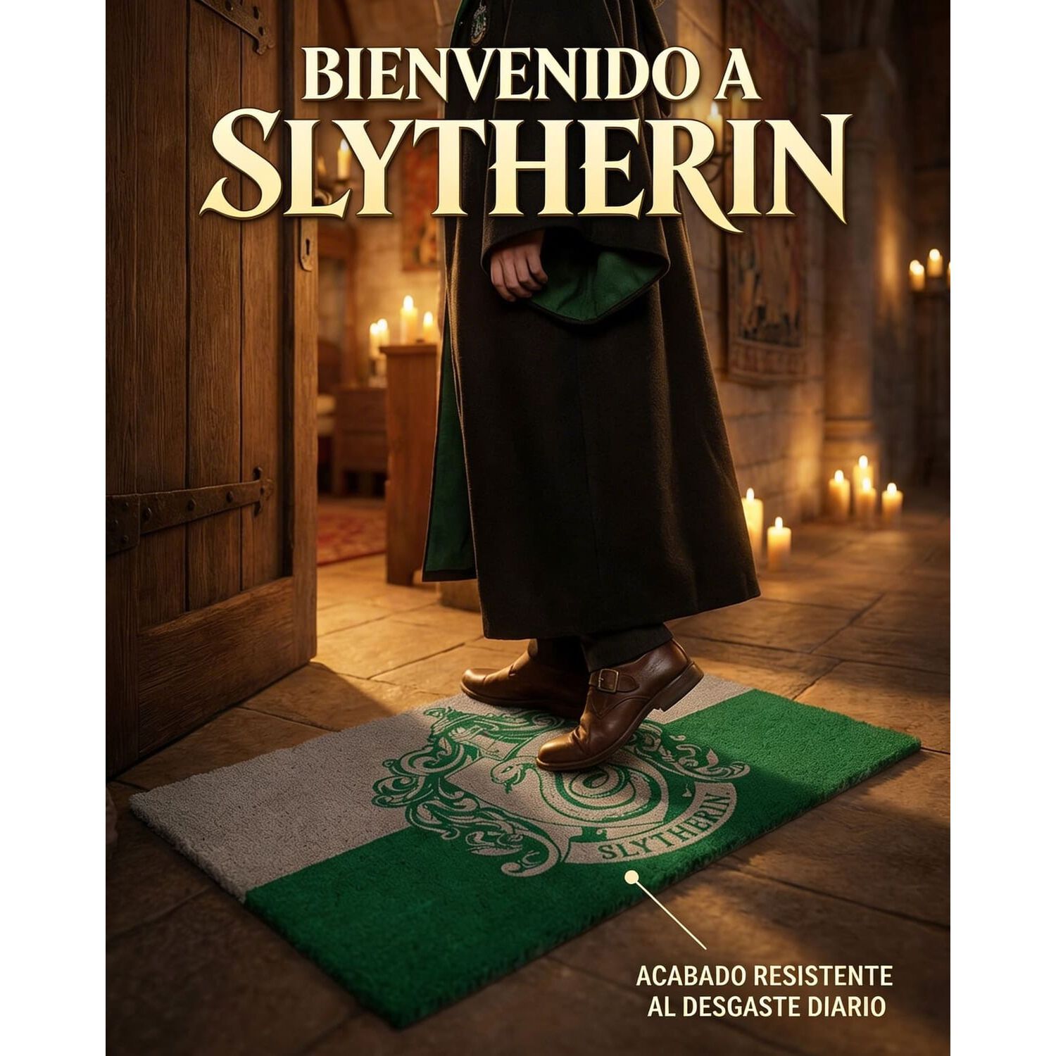 Alfombra Limpiapies Slytherin - Harry Potter image number 4.0