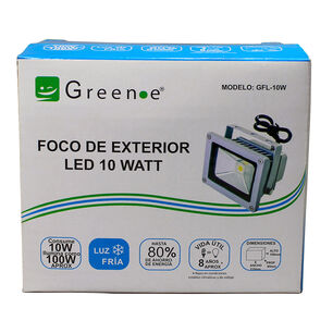 Foco Exterior Led 10w Luz Fr&iacute;a