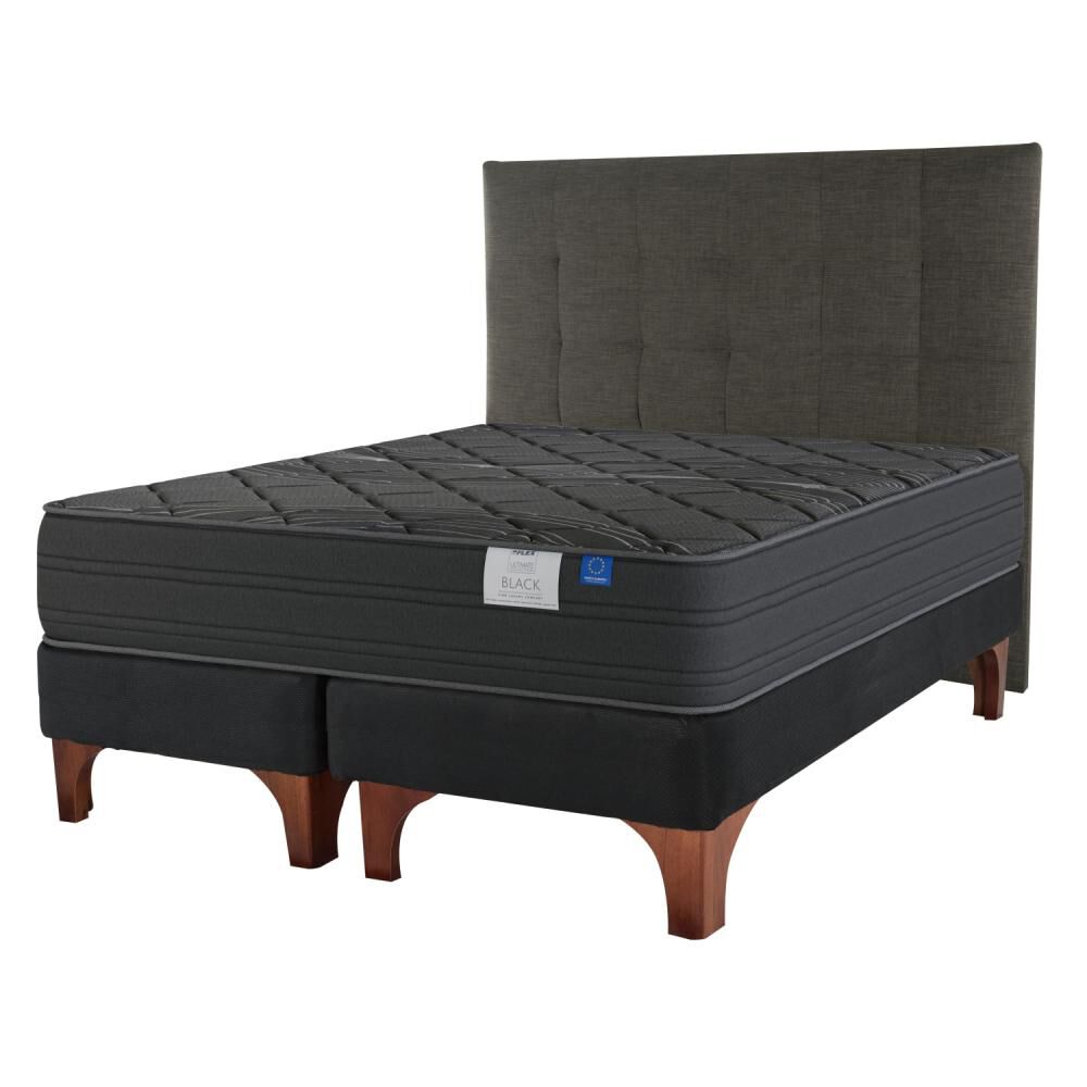 Cama Europea Flex Black / 2 Plazas / Base Dividida image number 0.0