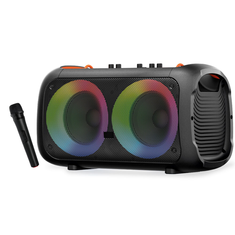 Parlante Karaoke Bluetooth Con Control Bajos Rgb - Ps image number 0.0
