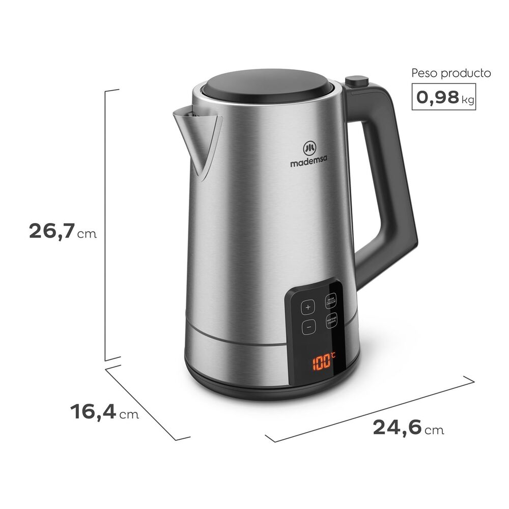 Hervidor El&eacute;ctrico 2l Digital Y Control De Temperatura Mek50 image number 3.0