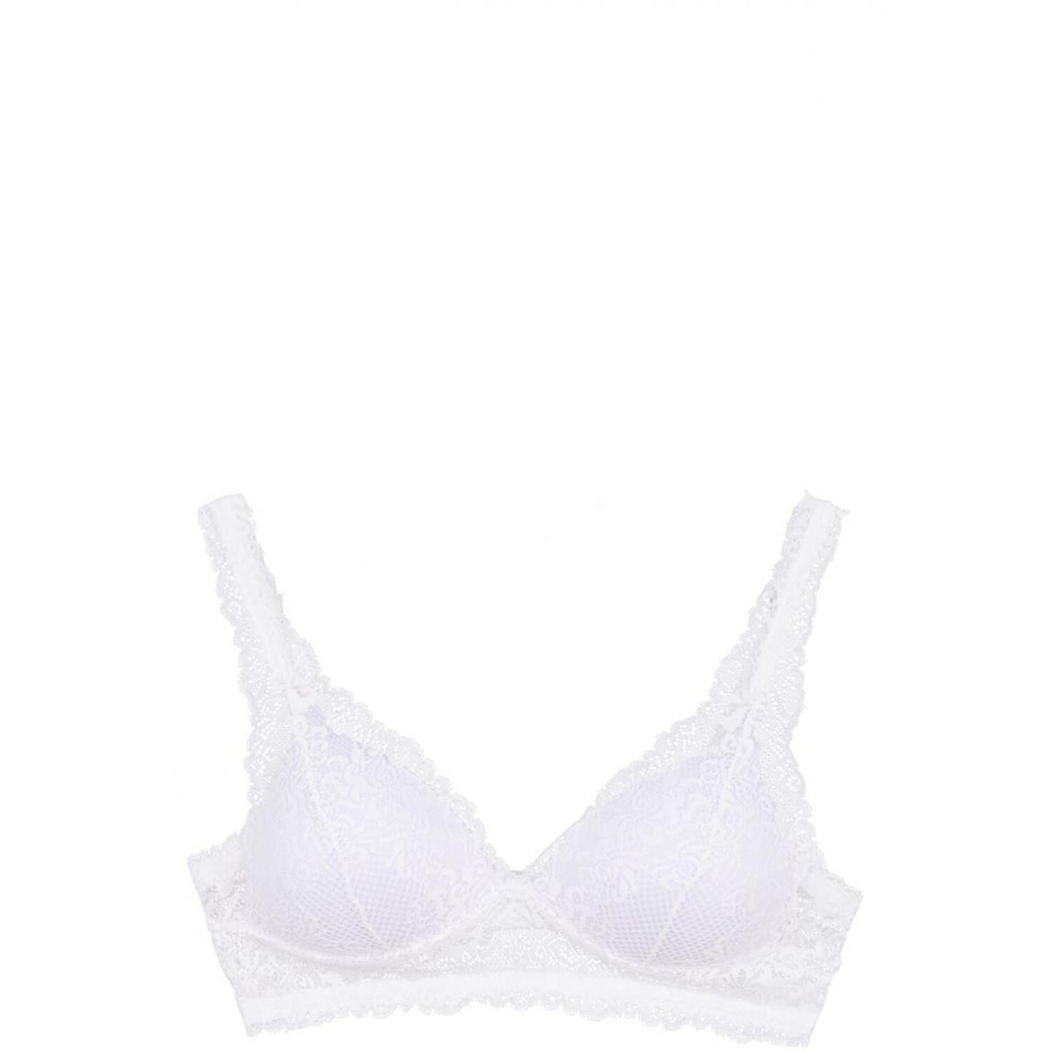 Bralette Encaje Blanco 2rios image number 0.0
