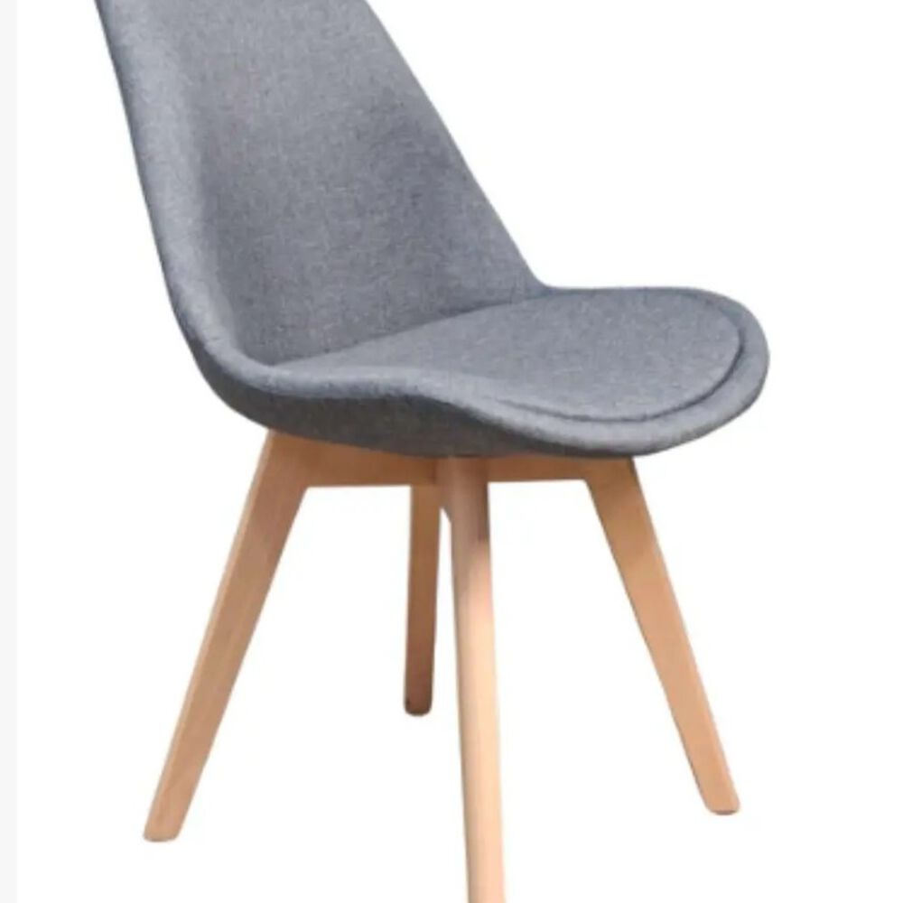 Silla Tulip Lino Gris image number 0.0