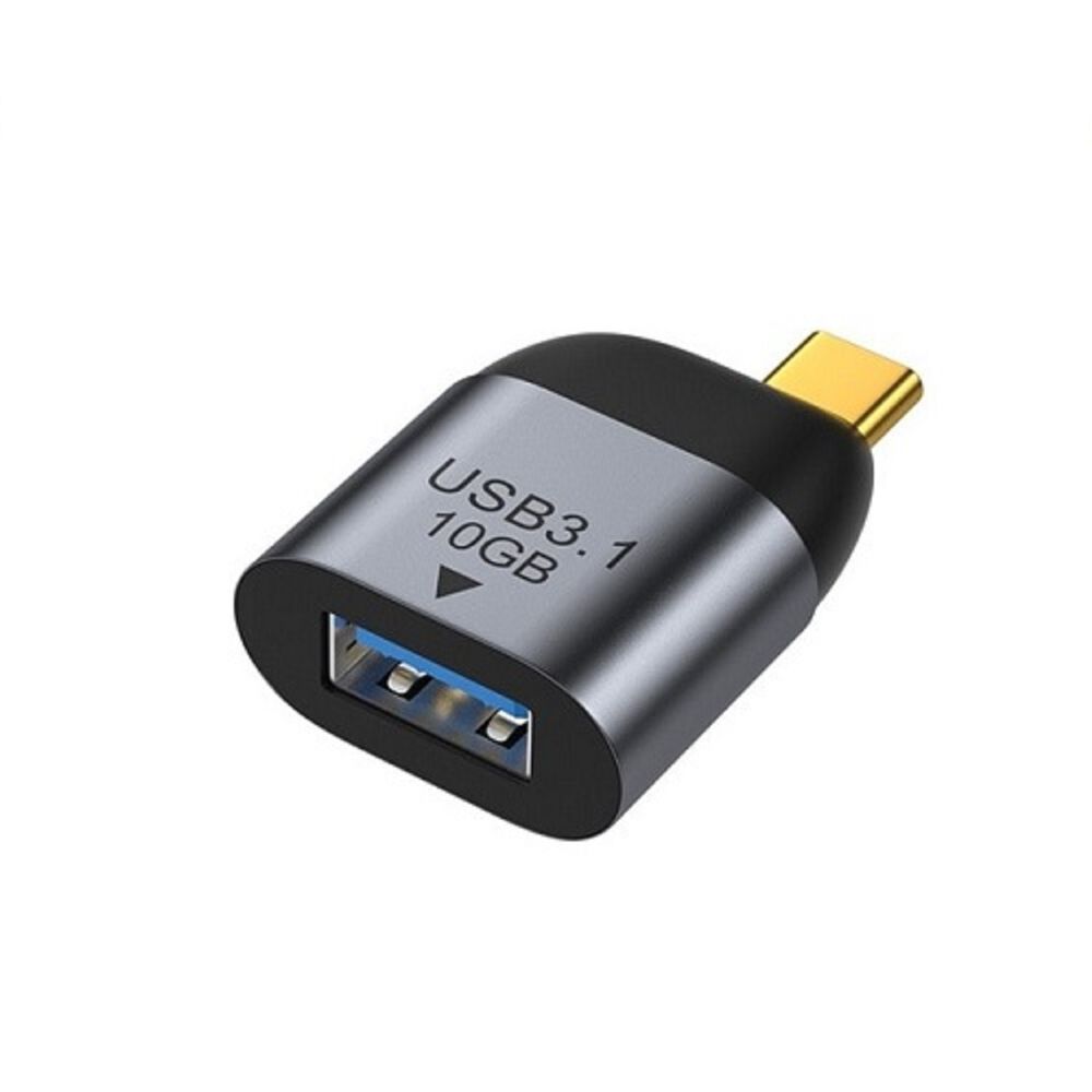 Adaptador Tipo C A Usb 3.0 Resistente Metal Aluminio 10gb/s Convertidor Tipo C Macho A Usb Hembra Para Celular 0 Notebooks image number 0.0