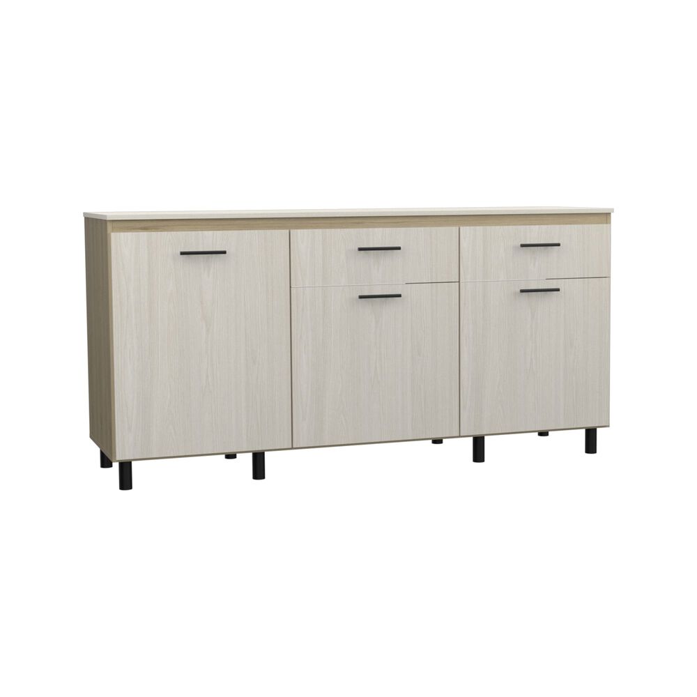 Mueble Base De Cocina 3 Puertas 2 Cajones Fm-003c Caf&eacute; Claro image number 0.0
