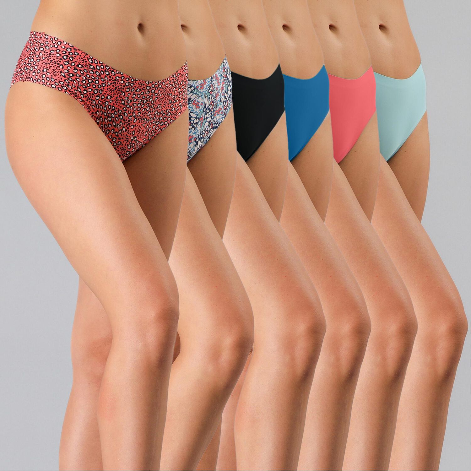 Pack X6 Pantaleta Bonded Microfibra Flores Mujer 25567-251 image number 0.0